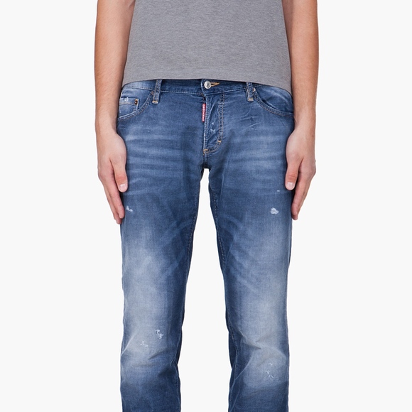DSQUARED JEANS DENIM/CORDUROY DESTROY DISTRESSED